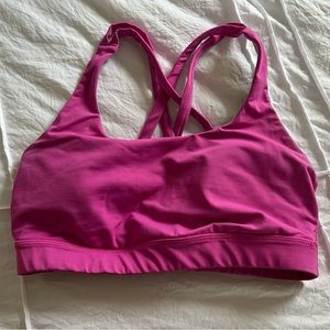 Pink Lululemon Energy Bra